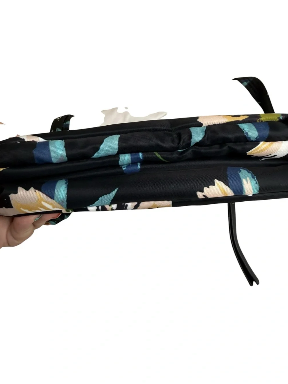Travelon Addison Black Floral Crossbody